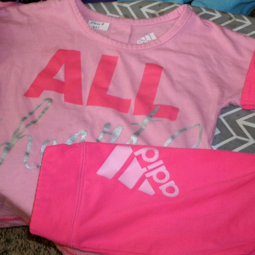 #221 Hot Pink Capri Adidas Outfit